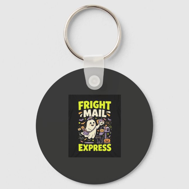 Halloween Skräck Mail Express Nyckelring (Framsida)