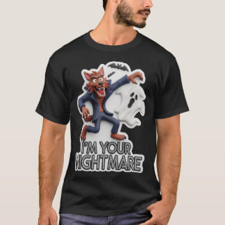 Halloween-skräck med varulvs-ghost t shirt