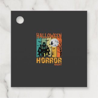 Halloween Skräck Natt Hemsökt Hus Vektor_1 Gåvor Etiketter