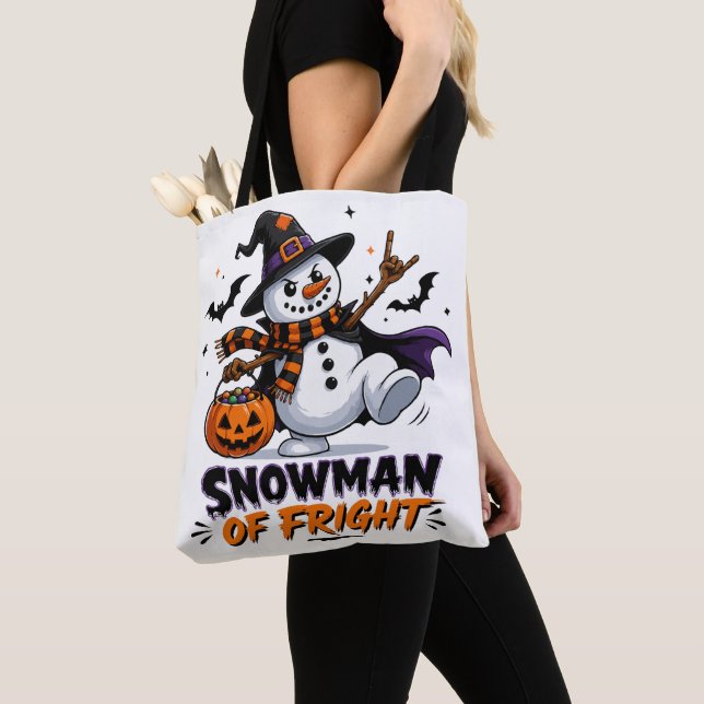 Halloween-skräck-snömannen Tygkasse (Närbild)