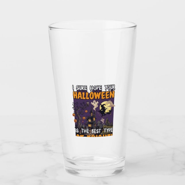 Halloween Skräck Spökhus Häxa Spöke_1 Glaskopp (Framsida)