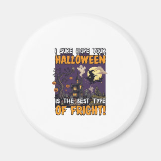 Halloween Skräck Spökhus Häxa Spöke_1 Magnet