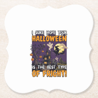 Halloween Skräck Spökhus Häxa Spöke_1 Underlägg Papper