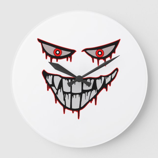 Halloween - Skräck Stor Klocka (Framsida)