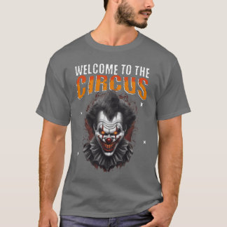 Halloween Skräckcirkus Clown Skräckdräkt Vuxen T Shirt