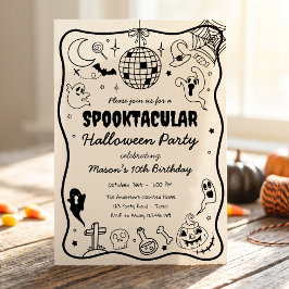 Halloween Skräckkostym Barnkalas Inbjudningar