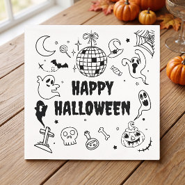 Halloween Skräckkostym Barnkalas Pappersservett