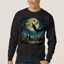 Halloween Skräcknatt Tröja Lång Ärmad Tröja
