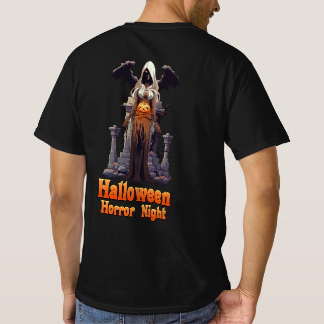Halloween-skräcknatten T Shirt (Baksida)