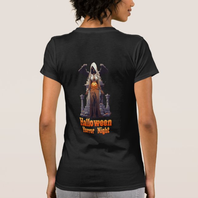 Halloween-skräcknatten T Shirt (Baksida)