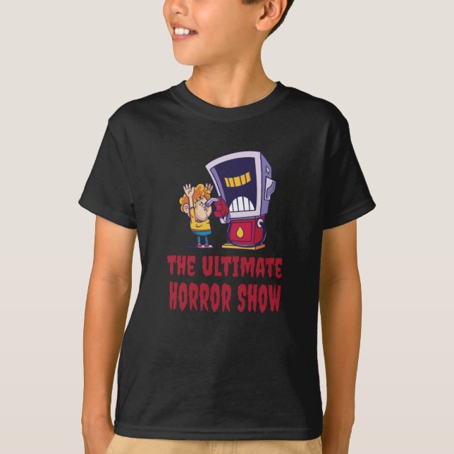 Halloween - Skräckshow på bensinstation T Shirt (Framsida)