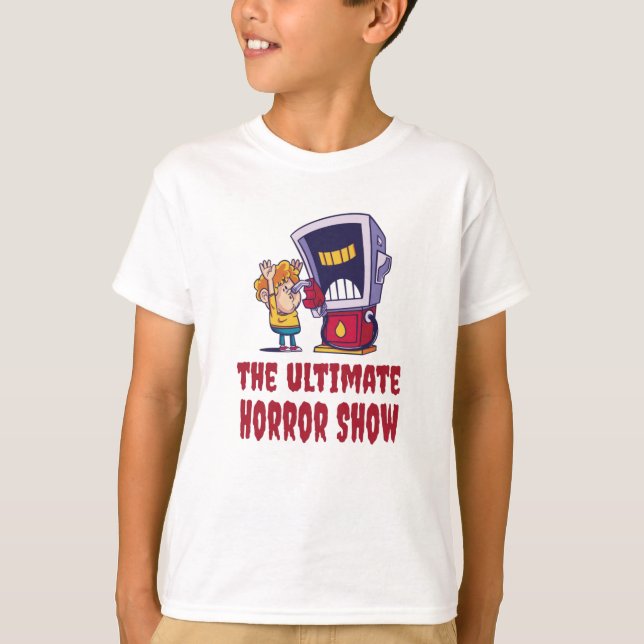 Halloween - Skräckshow på bensinstation T Shirt (Framsida)