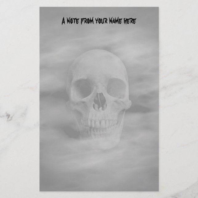 Halloween-skräckskalle Brevpapper (Framsida)