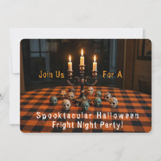 HALLOWEEN SKRÄCKSPETTACEL INBJUDNINGAR