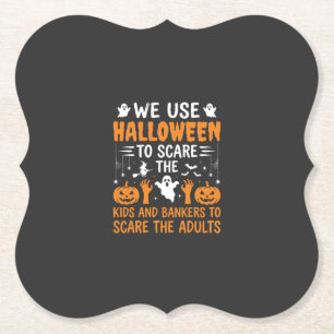 Halloween Skräm Barn Bankirer Vuxna Design Underlägg Papper
