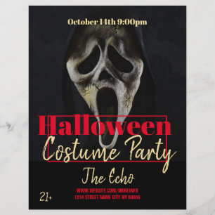 Halloween Skräm Horror Costume Party Event Flyer