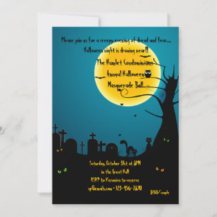Halloween Skräm inbjudan