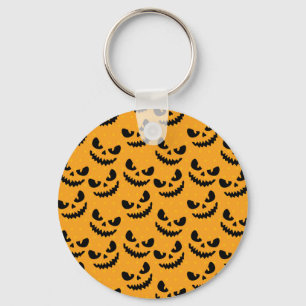 Halloween: skrämmande ansikte, vintage stil. nyckelring