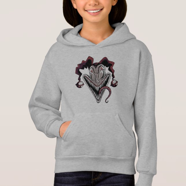 Halloween skrämmande clown ansikte t shirt (Framsida)
