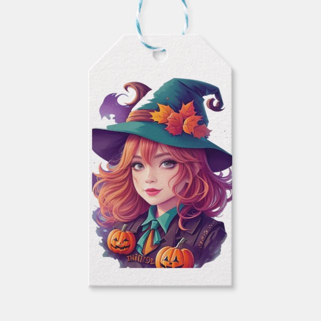 Halloween Skrämmande Kul Presentetikett (Framsidan)