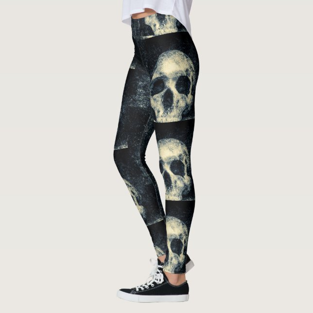 Halloween skrämmande skalle leggings (Vänster)