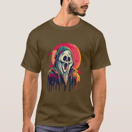 Halloween-skrämmande spöke t shirt