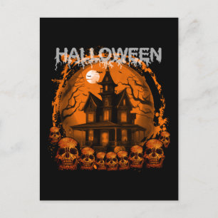 HALLoween SKRÄMMANDE SPÖKHUS DÖDSSKÄLLOR Vykort