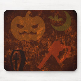 Halloween Skrämmer på Eerie Background Musmatta