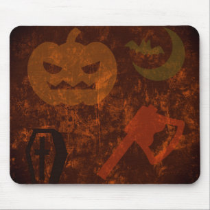 Halloween Skrämmer på Eerie Background Musmatta