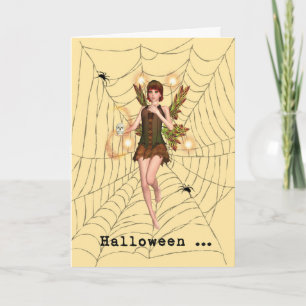 Halloween Skrämt mjölkkort Kort