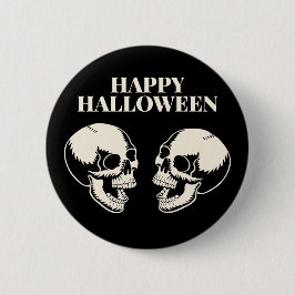 Halloween Skrattande Döskallar Kul och Rädsla Knapp
