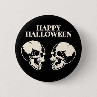 Halloween Skrattande Döskallar Kul och Rädsla Knapp