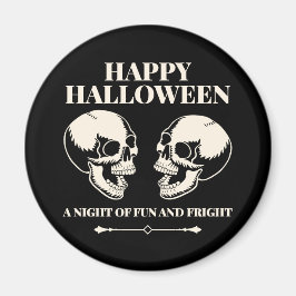 Halloween Skrattande Döskallar Kul och Rädsla Magnet
