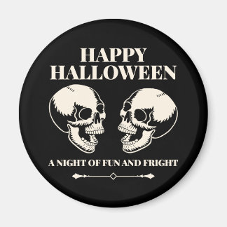 Halloween Skrattande Döskallar Kul och Rädsla Magnet
