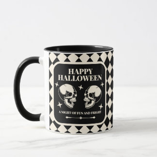 Halloween Skrattande Döskallar Kul och Rädsla Mugg