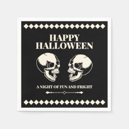 Halloween Skrattande Döskallar Kul och Rädsla Pappersservett