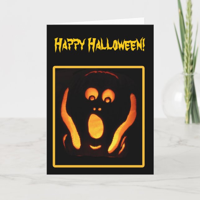 Halloween skri kort (Framsida)