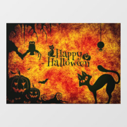 Halloween-skribentfönster