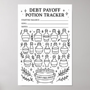 Halloween Skuldåterbetalning Potionsframställning Poster