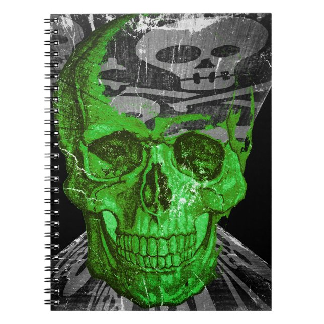 Halloween Skull Anteckningsbok (Framsidan)