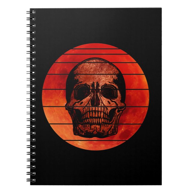 HALLOWEEN SKULL ANTECKNINGSBOK (Framsidan)