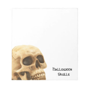 Halloween Skull Bone Anteckningsblock