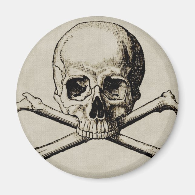 Halloween Skull Bone Magnet (Framsidan)