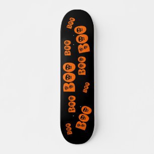 Halloween Skull "Boo" Skateboard Bräda 21,5 Cm