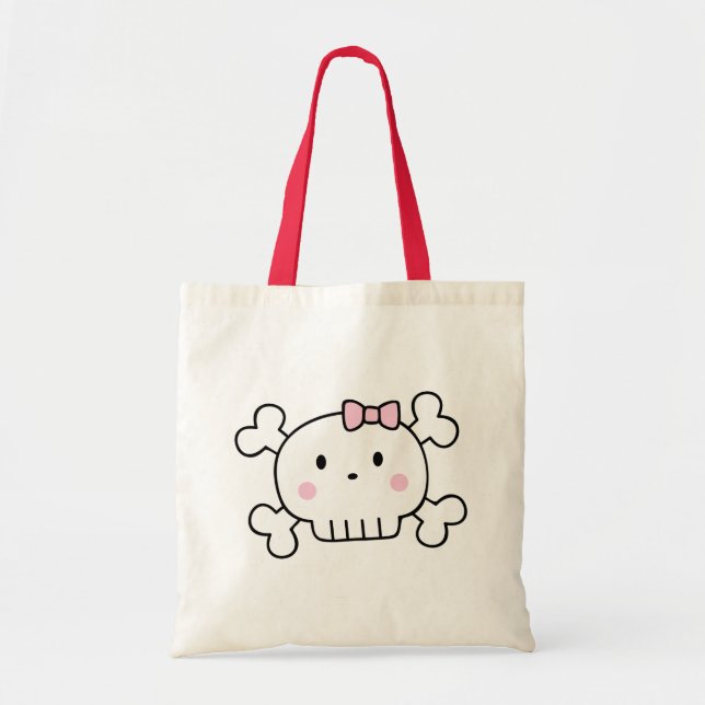 Halloween Skull Bus eller godis Bag Tygkasse (Framsidan)