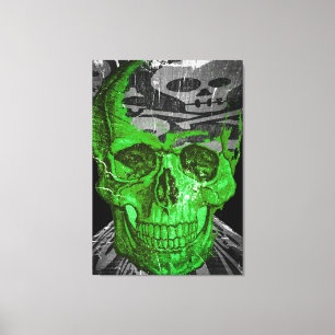 Halloween Skull Canvastryck