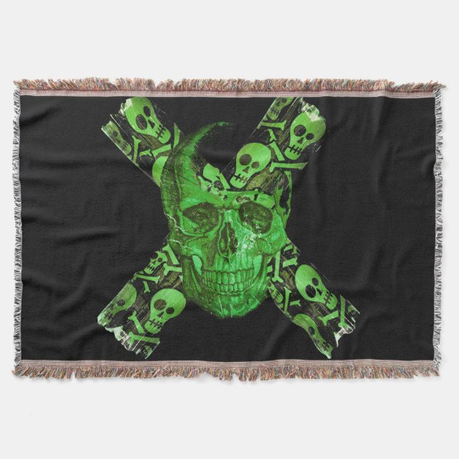 Halloween Skull Filt (Framsidan)