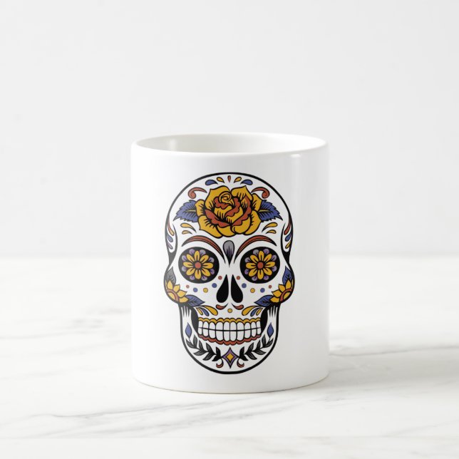 Halloween Skull Kaffemugg (Center)