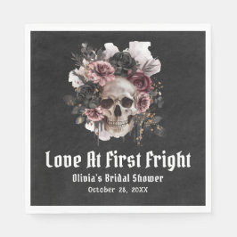 Halloween Skull Kärlek vid första högerkanten Möhi Pappersservett