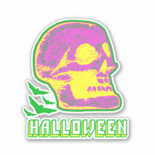 Halloween Skull Klistermärken